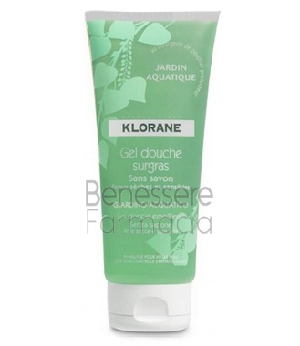 klorane pelle linea detergente delicata surgras gel doccia giardino acqua 200 ml