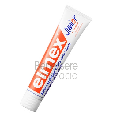 elmex linea igiene dentale quotidiana dentifricio junior 6-12 anni 75 ml