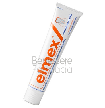 elmex linea igiene dentale quotidiana dentifricio classico senza mentolo 75 ml