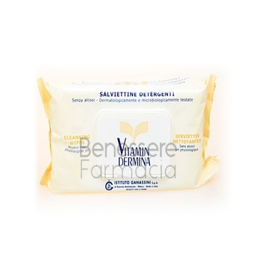 vitamindermina linea corpo trattamento detergente 15 salviette monouso