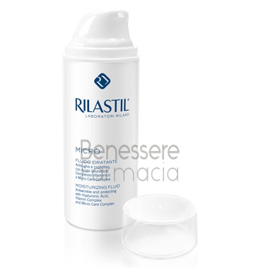 rilastil linea micr fluido idratante protettivo anti-rughe vitaminico 50 ml