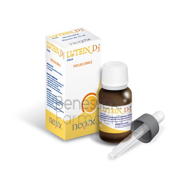 neoox group linea salute occhi lutein d3 integratore alimentare gocce 15 ml