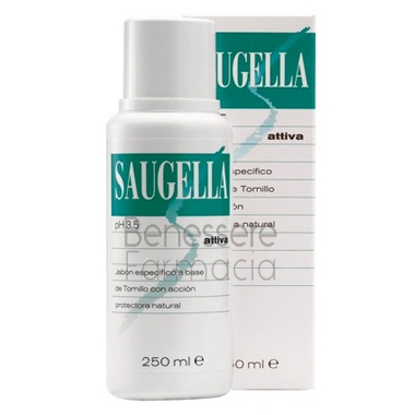 saugella linea attiva verde dermoliquido detergente intimo delicato 250 ml
