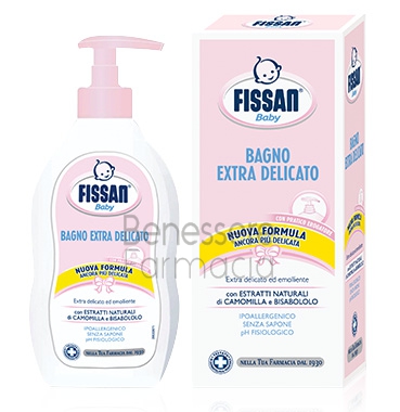 fissan baby linea bagnetto bagno extra-delicato nuova formula 400 ml