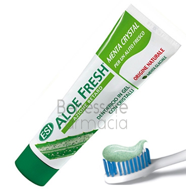 esi linea igiene orale aloe fresh dentifricio retard menta crystal 100ml offerta