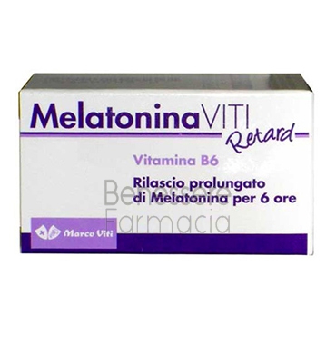 marco viti linea sonno e relax melatonina retard 1mg integratore 60 compresse