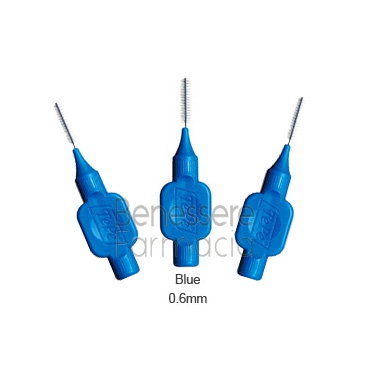 tepe linea cura dentale quotidiana 6 scovolini interdentali 0,6 colore blu
