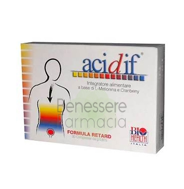 bioheath italia linea apparato urinario acidif integratore 90 compresse