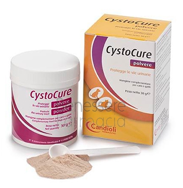 candioli linea animali domestici cystocure cani gatti mangime polvere 30 g