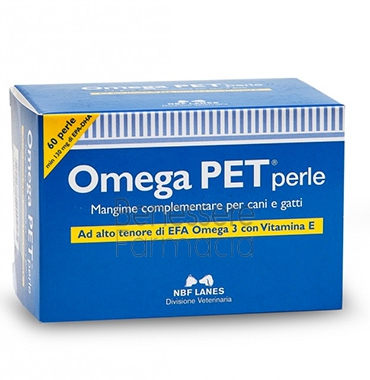 n.b.f. lanes linea animali domestici omega pet integratore cani e gatti 60 perle