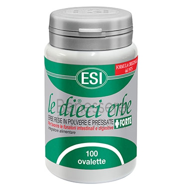 esi linea benessere intestinale le dieci erbe +forte 100 ovalette