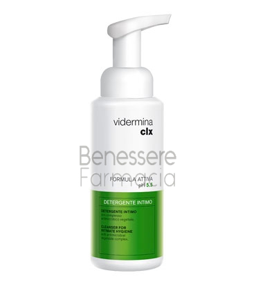 vidermina linea verde clx detergente intimo ph 5.5 formula attiva 500 ml
