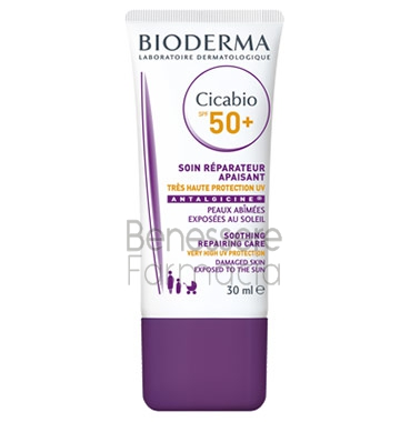 bioderma linea cicabio spf50+ trattamento 2 in 1 rigenerante protettivo 30 ml