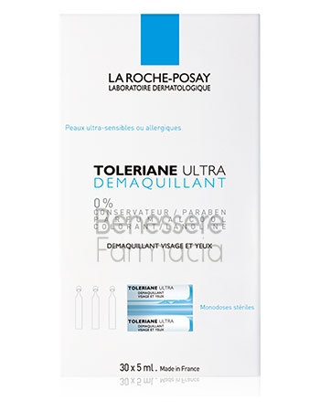 la roche posay linea toleriane ultra demaquillant struccante occhi 30 x 5 ml
