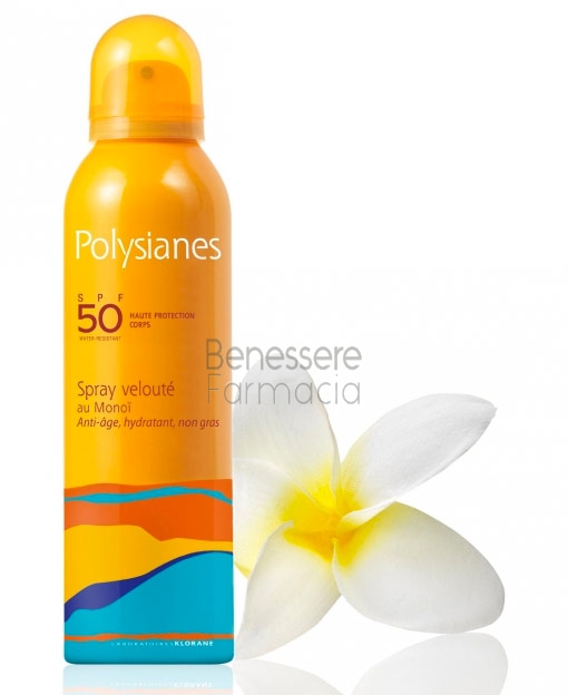 klorane polysianes linea solare spf50 spray velout con monoi anti-age 150 ml