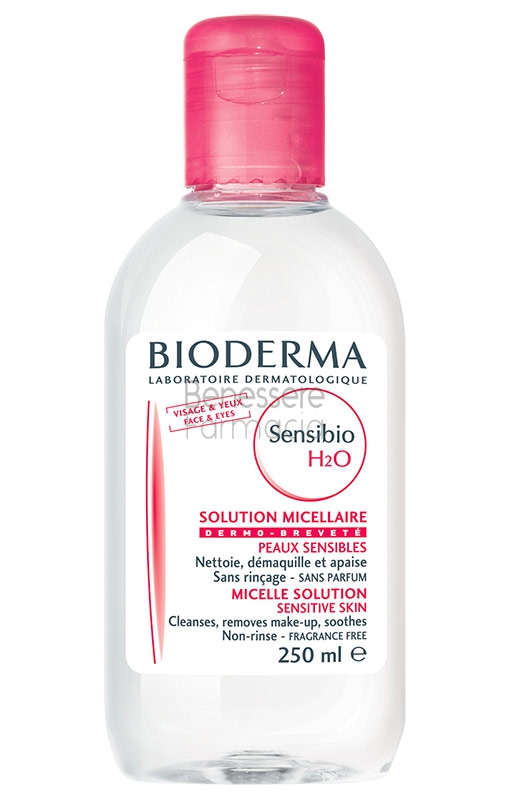 bioderma linea sensibio h2o detergente micellare lenitivo pelli sensibili 250 ml