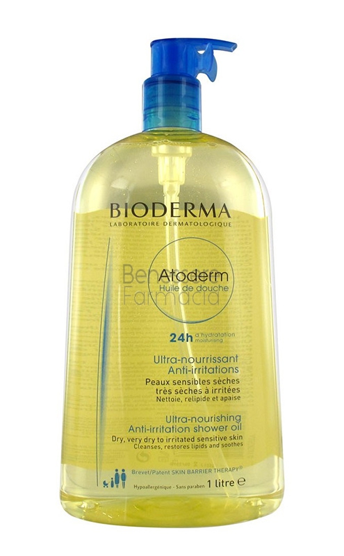bioderma linea pelli secche atoderm olio doccia trattamento quotidiano 1000 ml