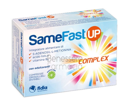 fidia linea benessere energia samefast up complex integratore 20 compresse oro