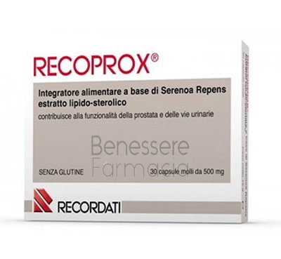 recordati linea benessere uomo recoprox integratore alimentare 30 capsule