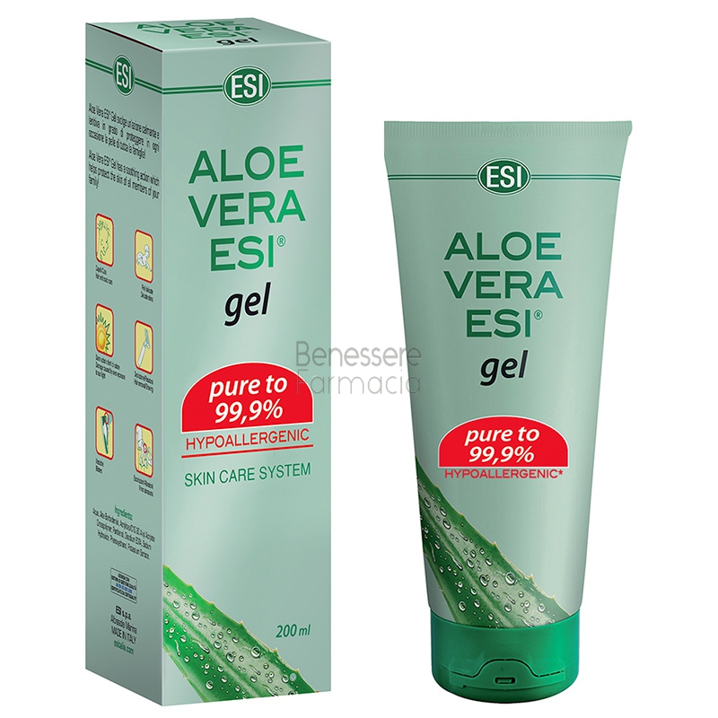 esi linea benessere della pelle aloe vera puro gel idratante nutriente 200 ml