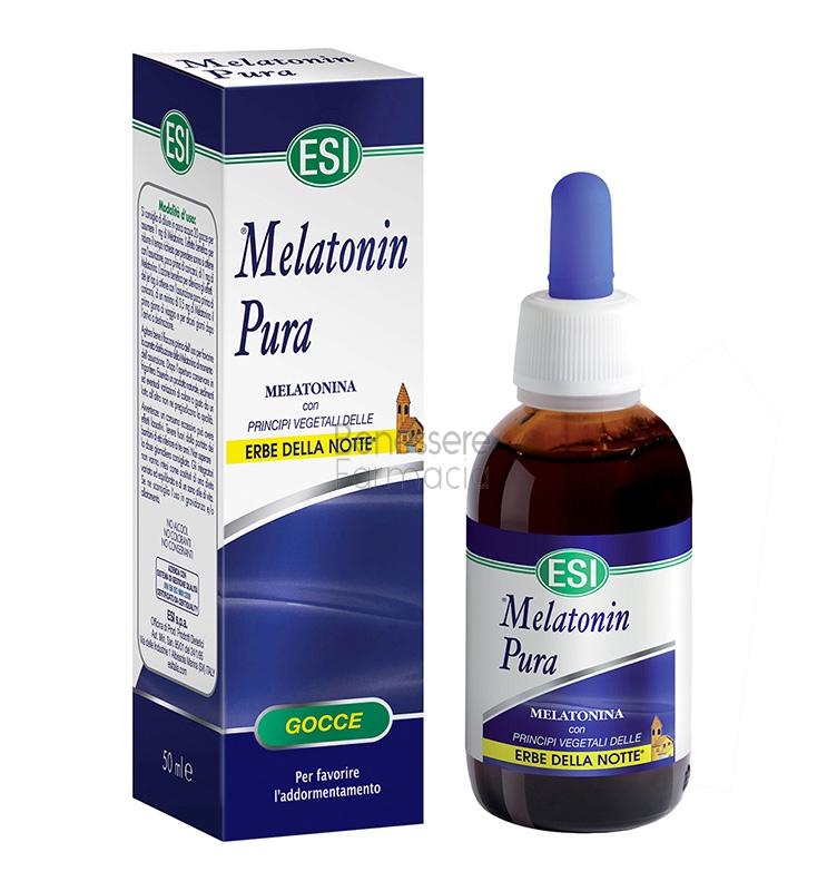 esi linea sonno e relax melatonin pura 1 mg con erbe integratore gocce 50 ml