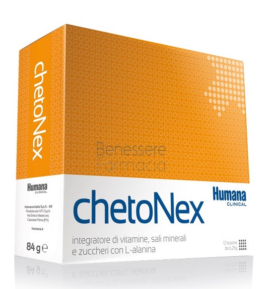humana linea vitamine e minerali chetonex integratore alimentare 14 buste