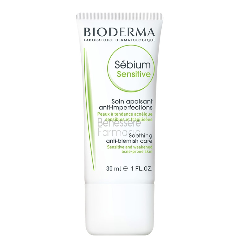 bioderma linea sebium sensitive trattamento anti-imperfezioni lenitivo 30 ml