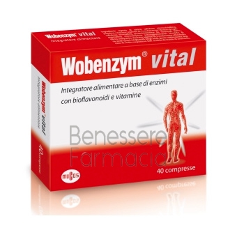 named linea articolazioni sane wobenzym vital integratore 40 compresse