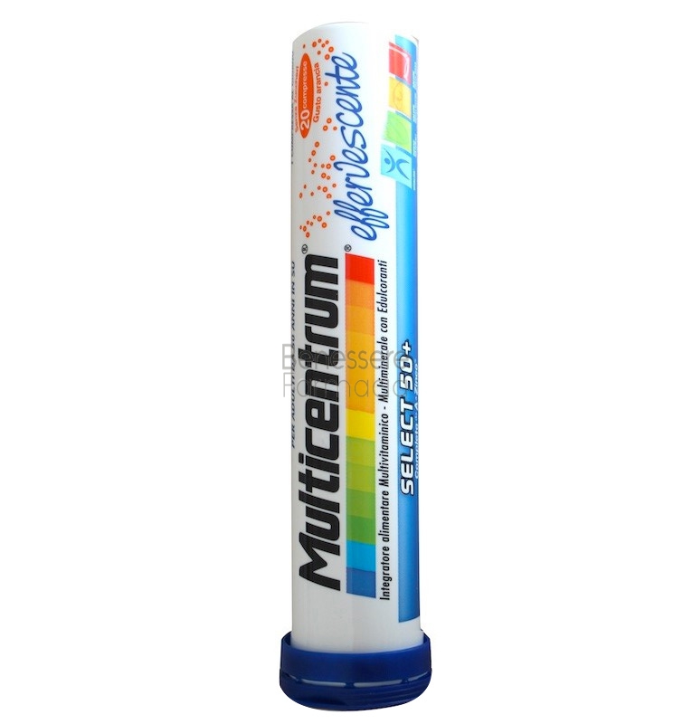 multicentrum linea vitamine select 50+ integratore 20 compresse effervescenti