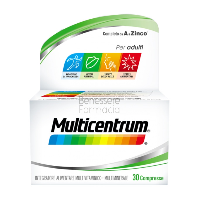 multicentrum linea vitamine minerali adulti integratore alimentare 30 compresse