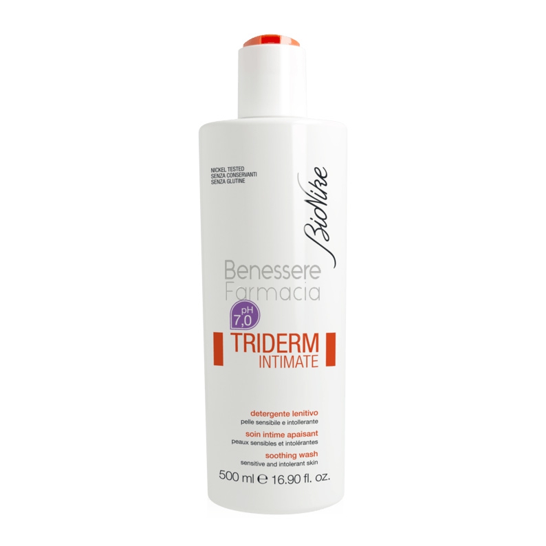 bionike linea triderm pelli sensibili intimate detergente intimo lenitivo 250 ml