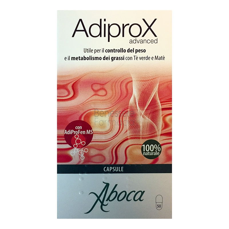 aboca linea controllo peso adiprox advanced integratore alimentare 50 capsule