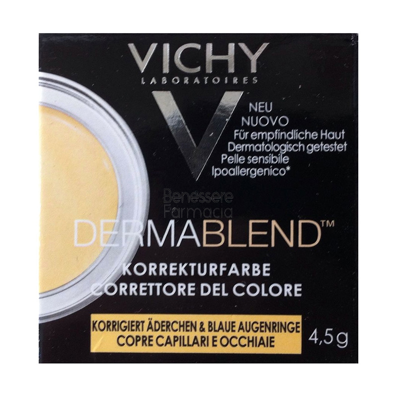 vichy make-up linea dermablend correttore del colore elevata coprenza giallo