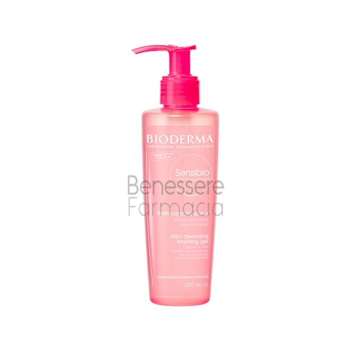 bioderma linea sensibio gel moussant detergente lenitivo pelli sensibili 200 ml