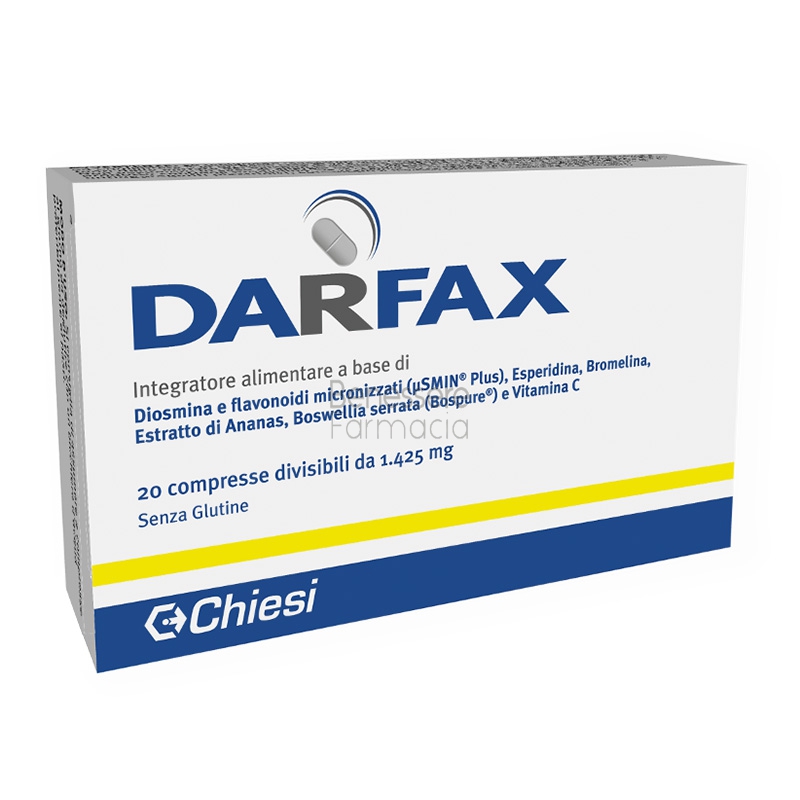 chiesi linea salute e benessere darfax integratore alimentare 20 compresse