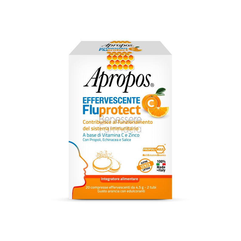 apropos linea difese immunitarie fluprotect integratore 20 compresse effervescen