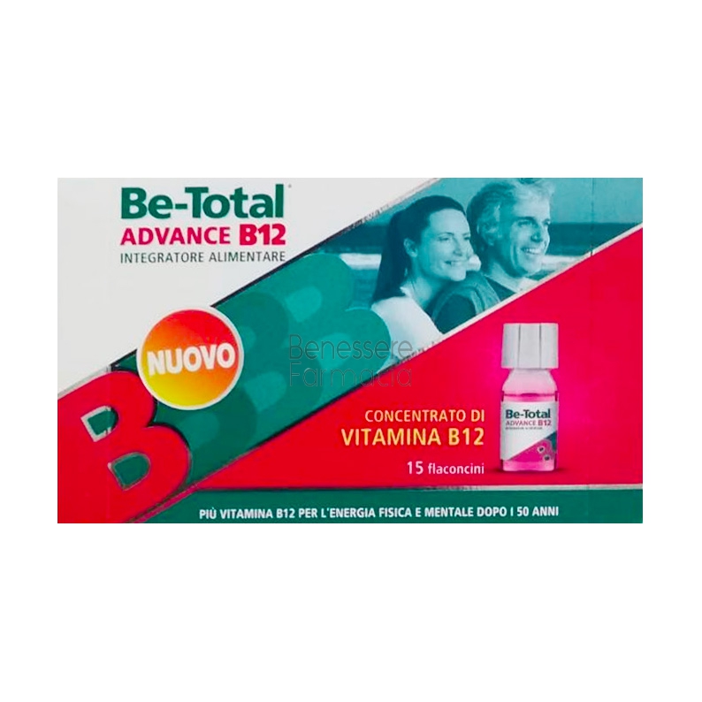 betotal linea vitamine e minerali be-total advance b12 integratore 15 flaconcini