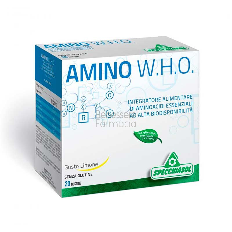 specchiasol linea benessere energia amino w.h.o. integratore 20 buste