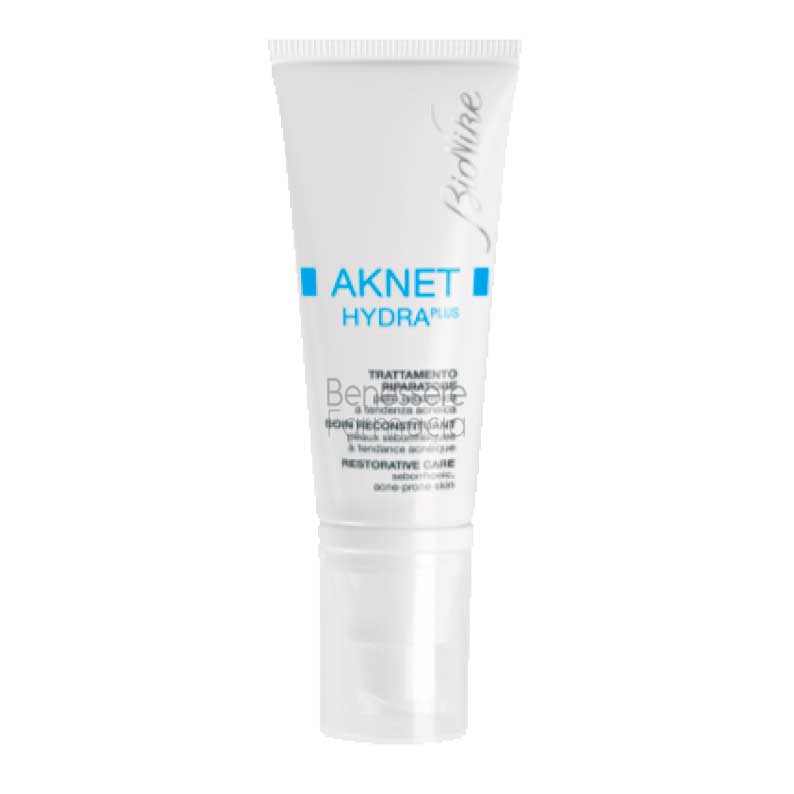 bionike linea pelli impure aknet hydra plus trattamento riparatore viso 40 ml