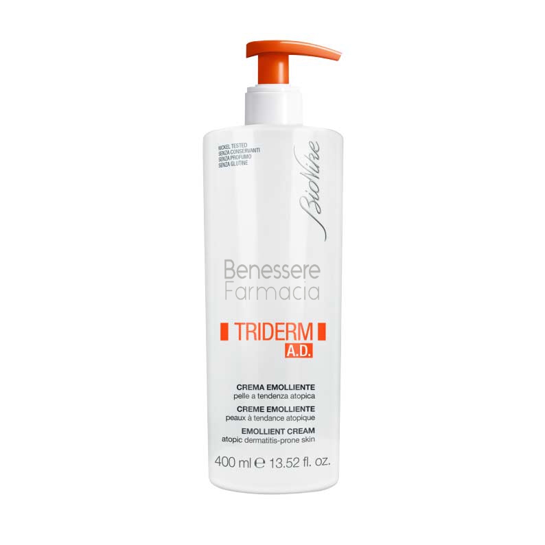 bionike linea triderm pelli sensibili ad crema emolliente idratante corpo 400 ml