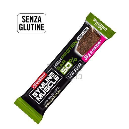 enervit sport linea gymline muscle high protein bar barretta brownie