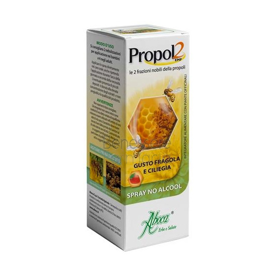 aboca integratori linea benessere gola propol2 emf spray senza alcool 30 ml