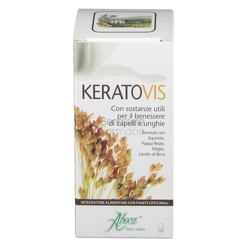 aboca integratori linea capelli e unghie keratovis 100 opercoli
