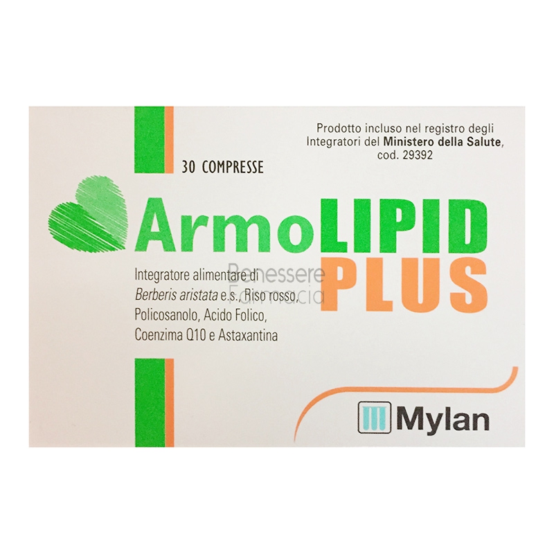 mylan linea colesterolo trigliceridi armolipid plus integratore 30 compress