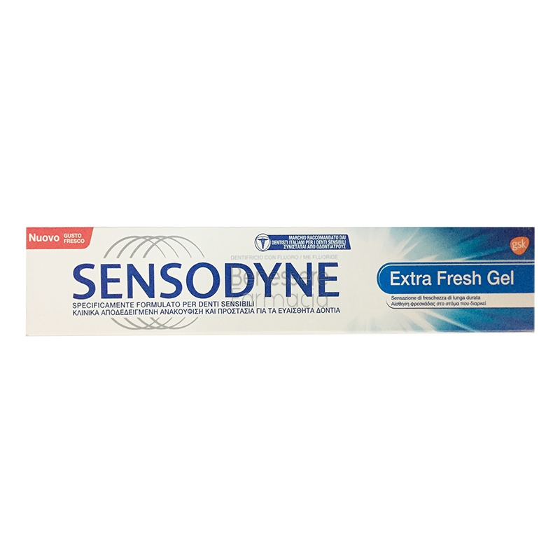 sensodyne linea salute dentale extra fresh gel dentifricio denti sensibili 75 ml