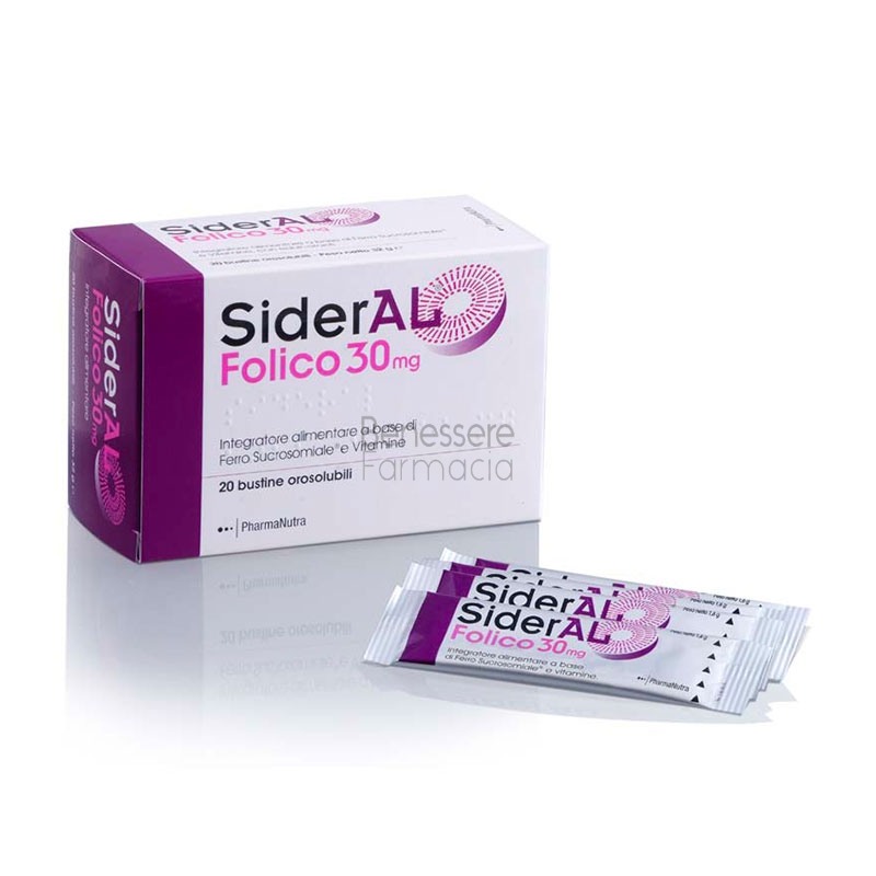 pharmanutra linea vitamine minerali sideral folico 20 stick