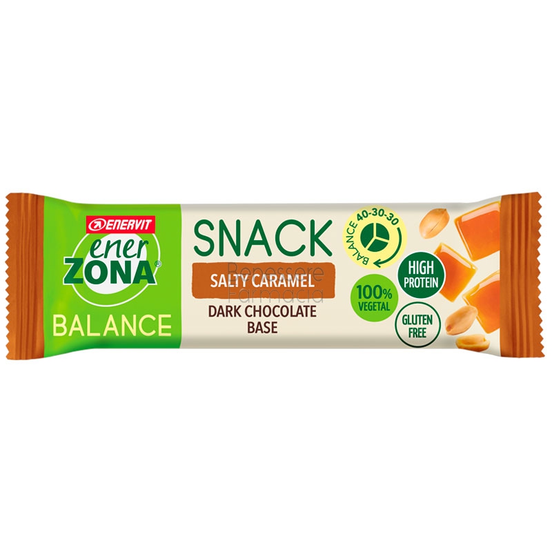 enerzona linea snack e spuntini snack balance salty caramel da 25 g