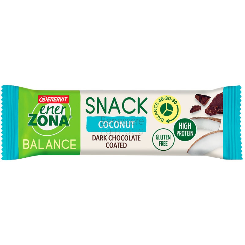 enerzona linea snack e spuntini snack balance coconut da 33 g