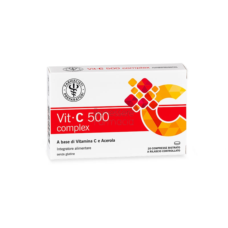 unifarco linea alleati del benessere invernale vit-c 500 complex 20 compresse