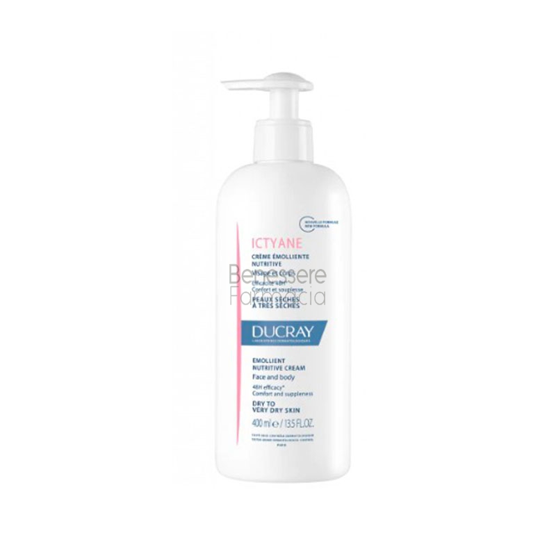 ducray linea ictyane crema emolliente nutritiva 400 ml